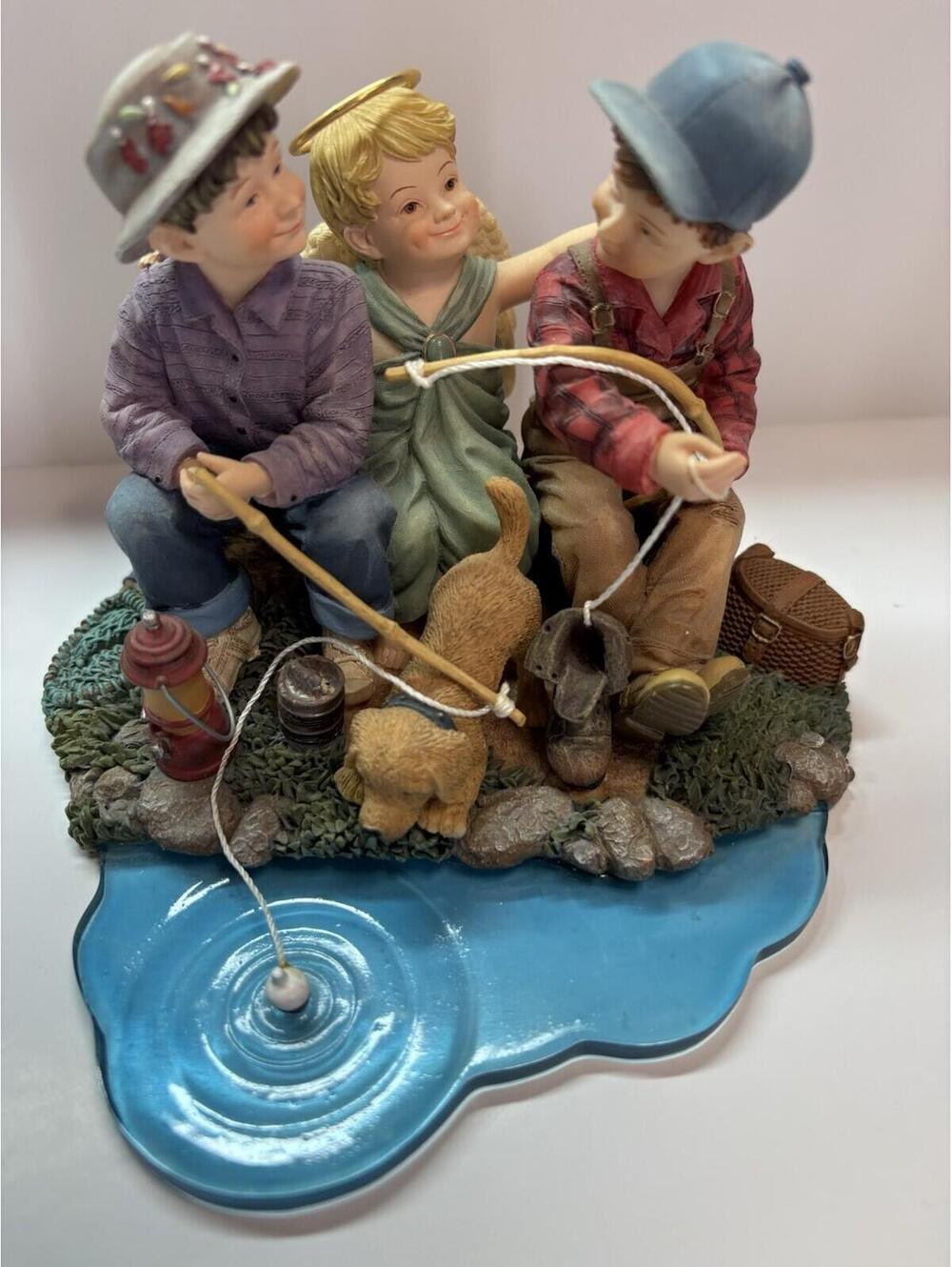 Prayers & Promises Friends Forever Bill Stross DEMDACO Angel Fishing